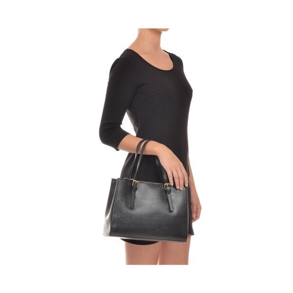 Geantă din piele Isabella Rhea Classic Nero, negru-image-2