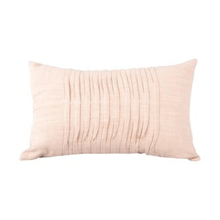 Pernă decorativă din bumbac PT LIVING Wave, 50 x 30 cm, roz