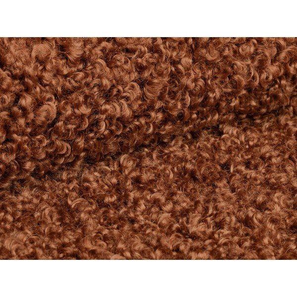 Taburet cărămiziu cu tapițerie din țesătură bouclé Dia – Micadoni -image-1