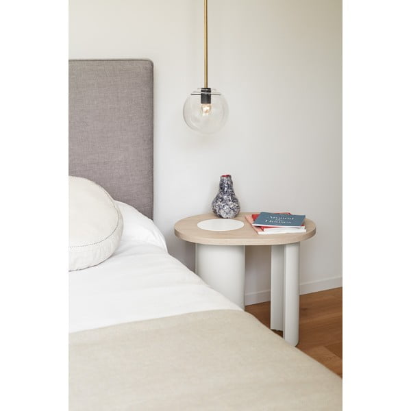 Măsuță auxiliară cu aspect de lemn de frasin 45x60 cm Nori – Teulat-image-1