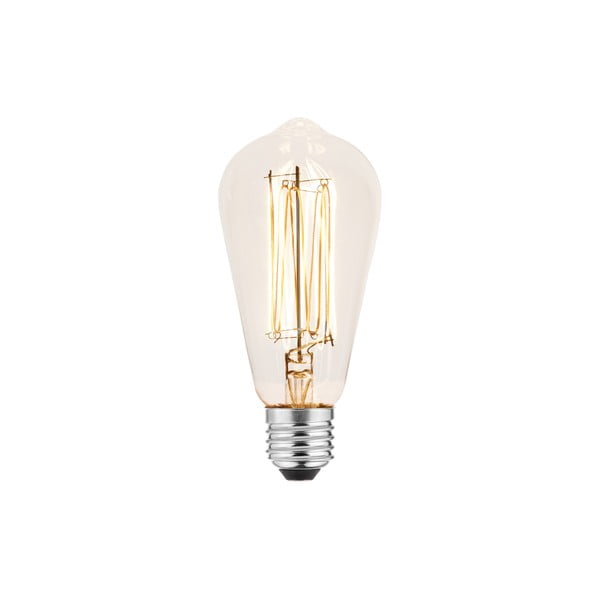 Bec cu filament E27, cu lumină albă caldă 6 W – GTV-image-1
