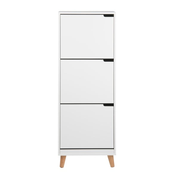 Pantofar cu 3 compartimente Actona Mitra, alb-image-4