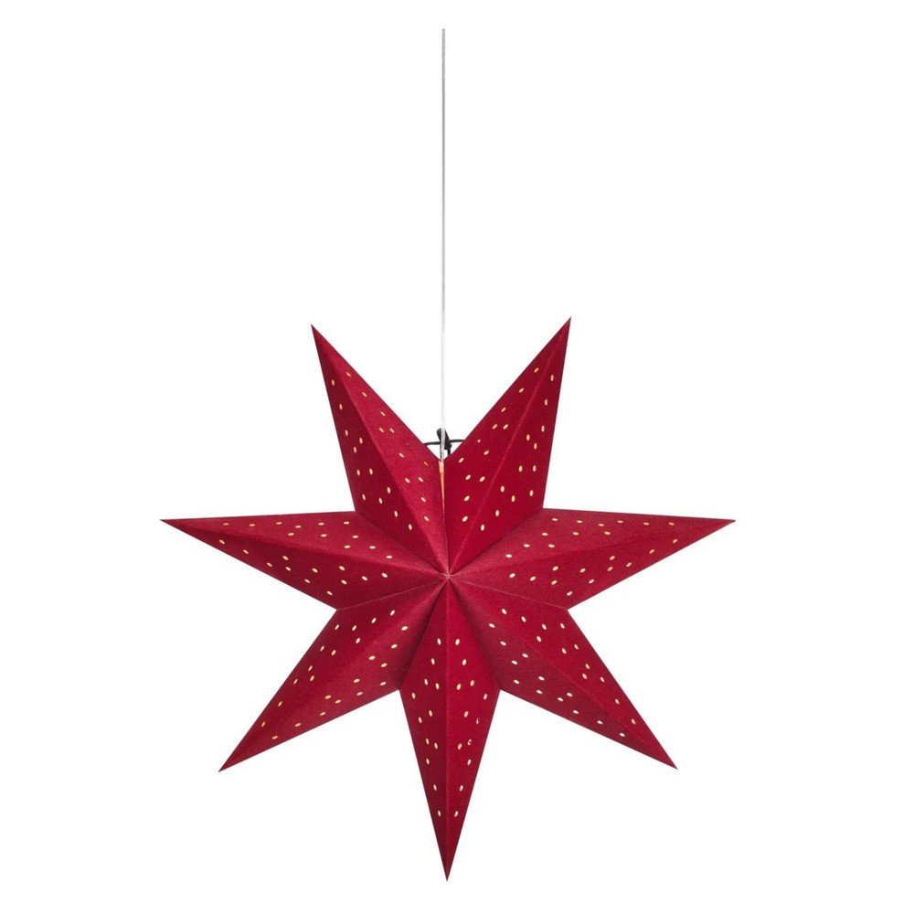 Decoratiune luminoasa de Craciun rosie suspendata cu baterii ø 45 cm Blink – Markslöjd