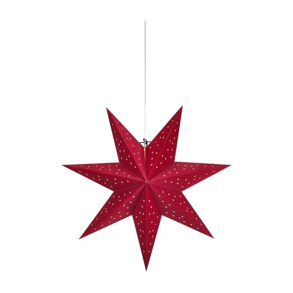 Decorațiune luminoasă de Crăciun roșie suspendată cu baterii ø 45 cm Blink – Markslöjd