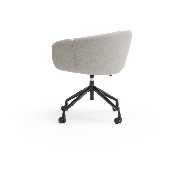 Scaun de birou gri deschis tapițat Add – Teulat-image-3