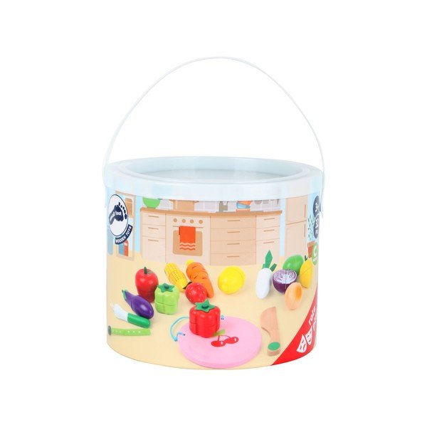 Set jucării din lemn cu velcro pentru copii Legler Fruits and Vegatable-image-2