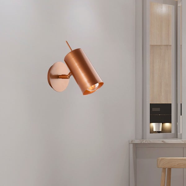 Aplică de perete Squid Lighting Geo, înălțime 16 cm, arămiu-image-3