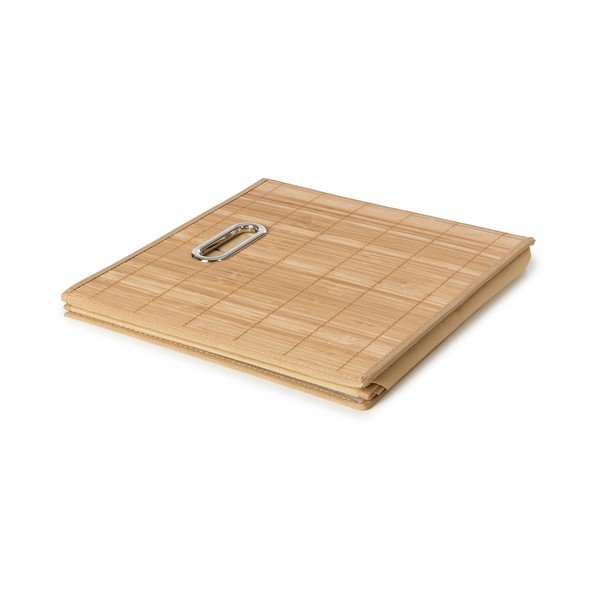 Coș de depozitare pentru raft din bambus 31x31x31 cm Anji – Compactor-image-3