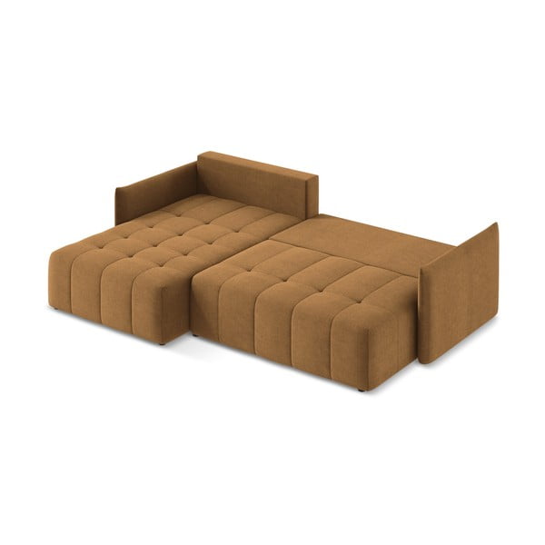 Colțar teracotă extensibil/cu spațiu de depozitare (cu colț pe partea stângă/cu șezlong) Moku – Makamii-image-4