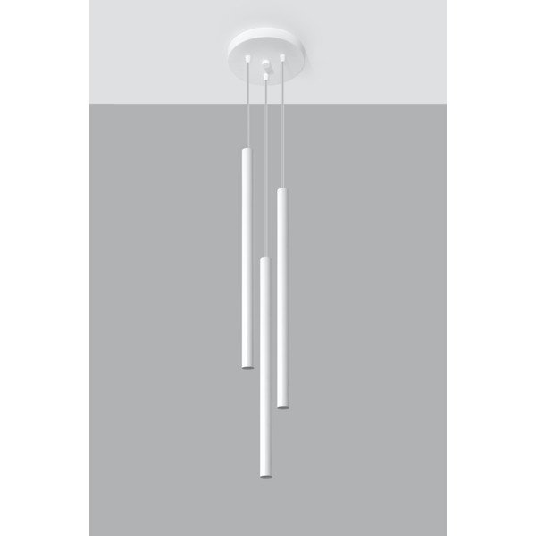 Lustră albă din metal ø 20 cm Fideus – Sollux-image-2