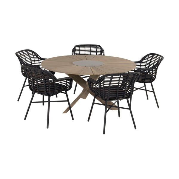 Scaun de grădină Hartman Cecilia, negru-image-4