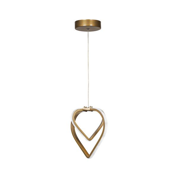 Lustră bronz LED din metal ø 22 cm Sevinc – Squid Lighting