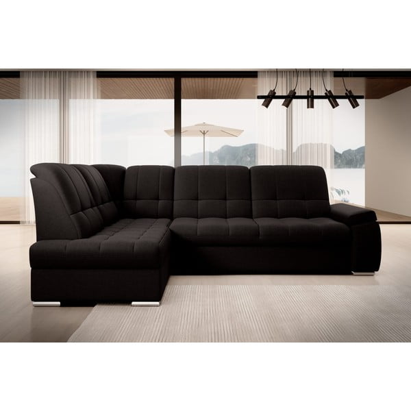 Colțar maro extensibil/cu spațiu de depozitare (cu colț pe partea stângă/în formă de ”L”) Sado – ELTAP-image-3