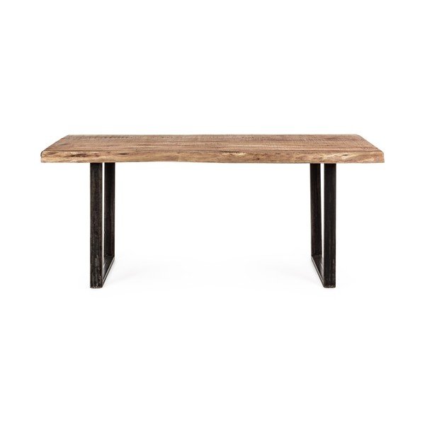 Masă de dining cu blat din lemn de acacia 90x180 cm Elmer – Bizzotto-image-3