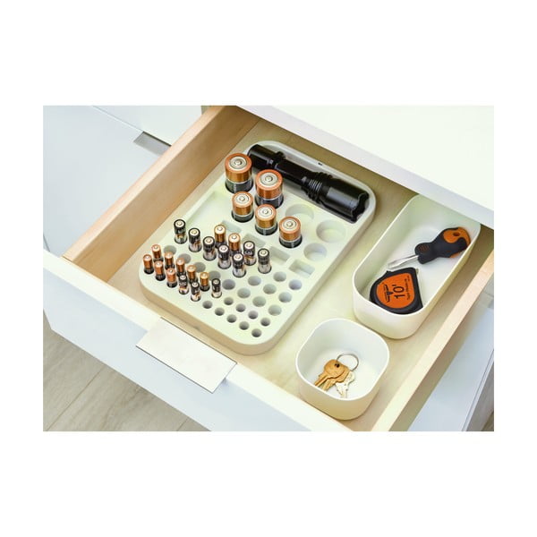 Cutie depozitare iDesign Eco, 9 x 18,3 cm, alb-image-4