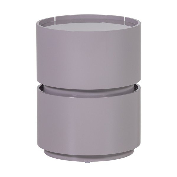 Noptieră gri deschis cu aspect lucios Lunex – WOOOD