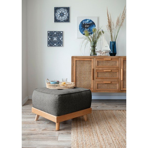 Taburet Miuform Dazzling Daisy, gri închis-image-3