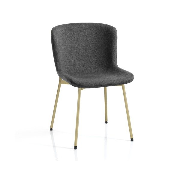Scaune de dining gri-închis 2 buc. Snug – Tomasucci