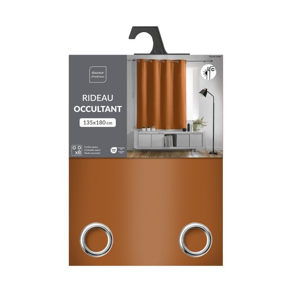 Draperie teracotă blackout 135x180 cm Occult – douceur d'intérieur-image-2