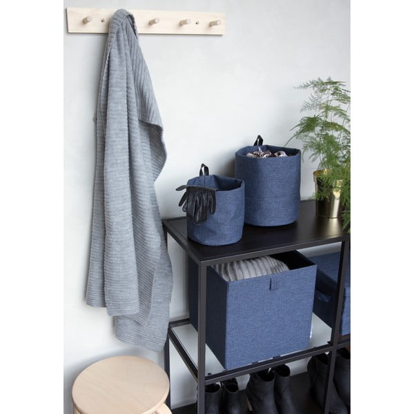 Cutie de depozitare Bigso Box of Sweden Cube, albastru-image-1