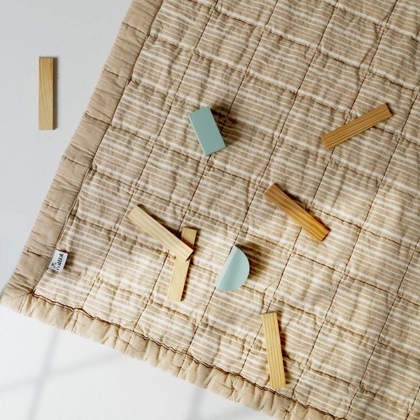 Covoraș de joacă pentru copii bej Anna – Nattiot-image-3