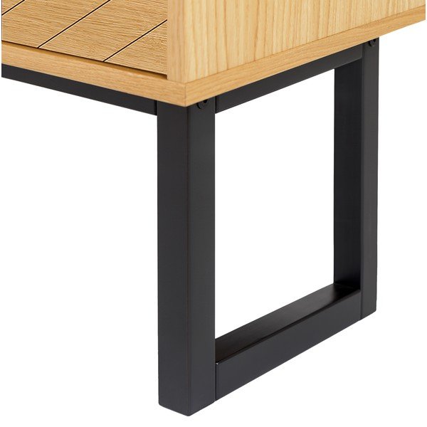Comodă cu aspect de lemn de stejar Woodman Camden Herringbone-image-4