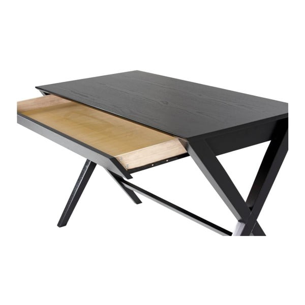 Birou de scris cu sertar Actona Writex, negru-image-4