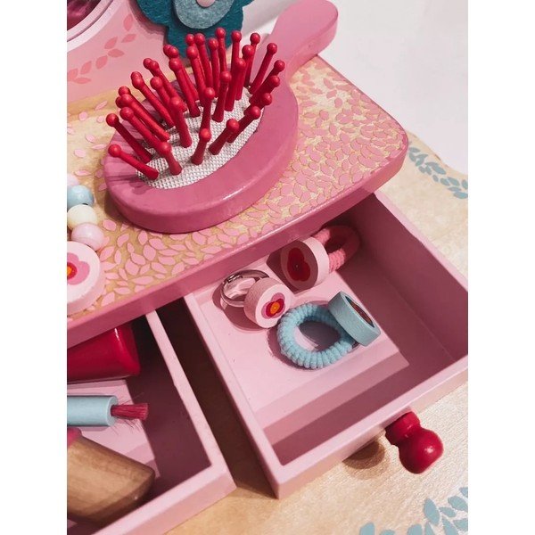 Măsuță de toaletă din lemn pentru fete Djeco Flora-image-2