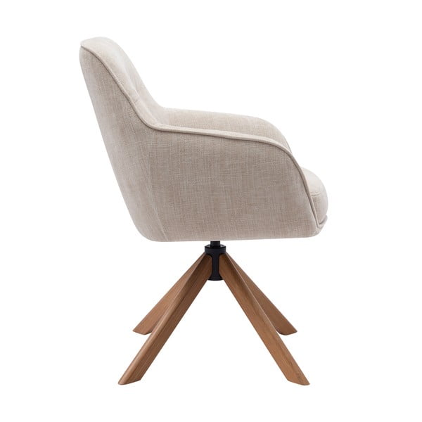 Set de scaune de sufragerie crem 2 buc. tapițat Avola – Unique Furniture-image-1