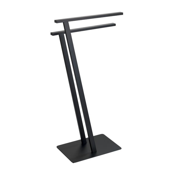 Suport pentru prosoape negru mat din oțel Lirio – Wenko-image-2