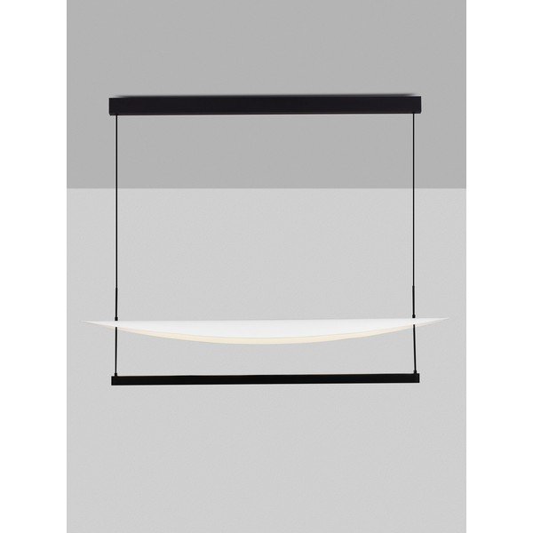 Lustră albă/negru-mat LED cu intensitate reglabilă din aluminiu Diona – Nova Luce-image-3