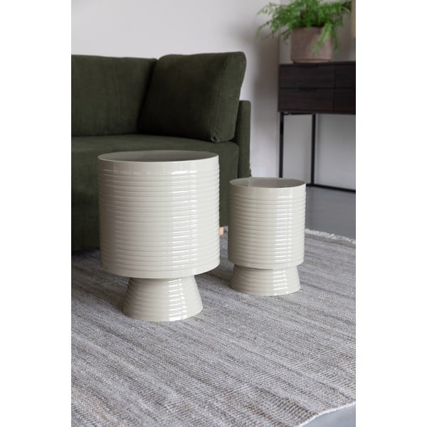 Măsuță auxiliară rotundă din metal ø 35 cm Sven – White Label-image-1