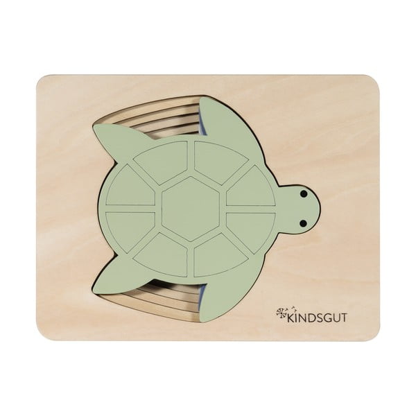 Puzzle de inserat din lemn Turtle – Kindsgut