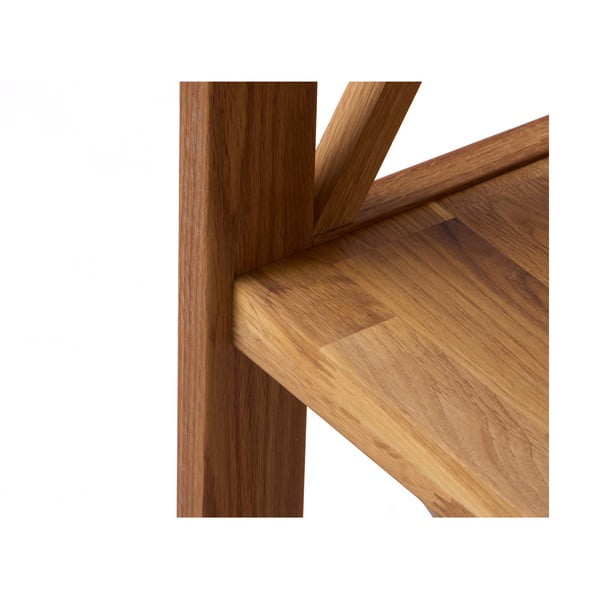 Etajeră în culoare naturală din lemn de stejar 70x161 cm X-Shelf – Unique Furniture-image-3