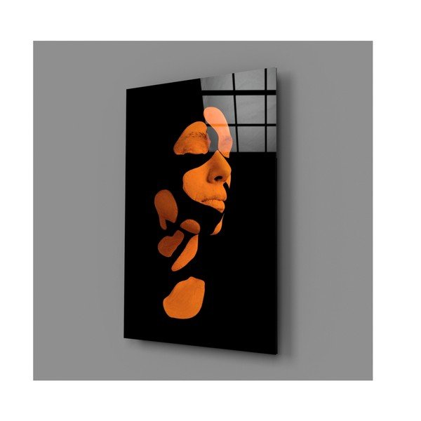 Tablou din sticlă Insigne Fragmented Orange-image-4