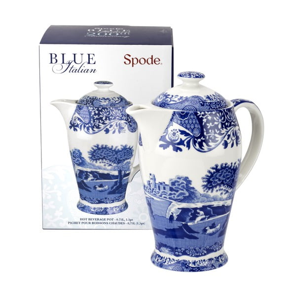 Ceainic din porțelan Spode Blue Italian, 750 ml, alb - albastru