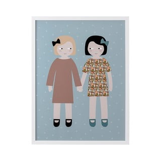 Poster de perete în ramă albă Bloomingville Mini Raha Frame, 32 x 42 cm