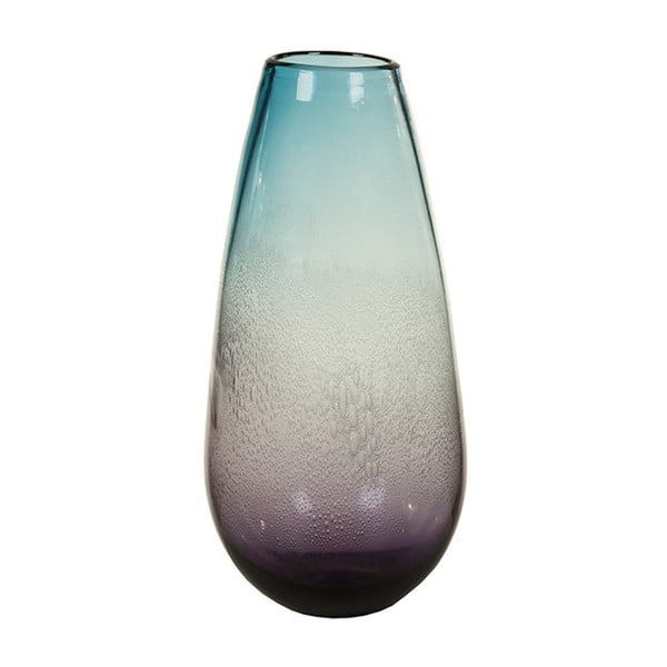 Vază decorativă din cristal Santiago Pons Ryde, Ø 18 cm, albastru 