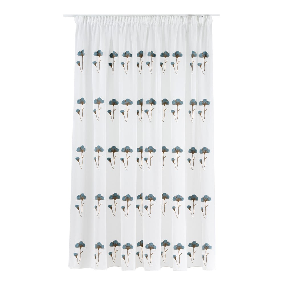 Perdea albă/albastră 140x260 cm Elba – Mendola Fabrics