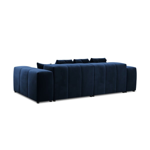Canapea albastră cu tapițerie din catifea 320 cm Rome Velvet - Cosmopolitan Design-image-4