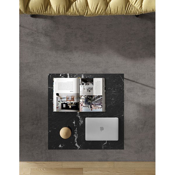 Măsuță de cafea cu blat din marmură 75x75 cm Gleam TemaHome-image-1