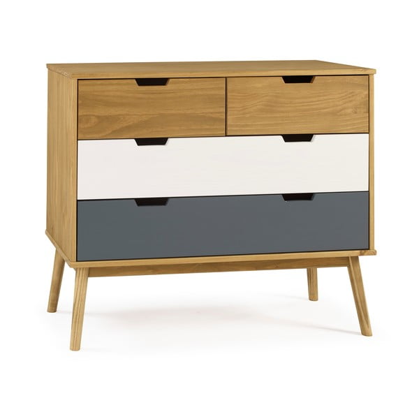 Comodă din lemn de pin Marckeric Cusco, 100 x 82 cm-image-2