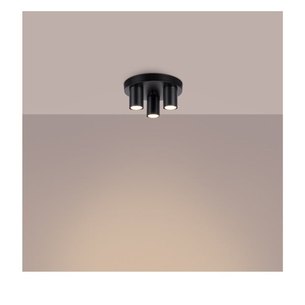 Plafonieră neagră Castro – Sollux-image-2