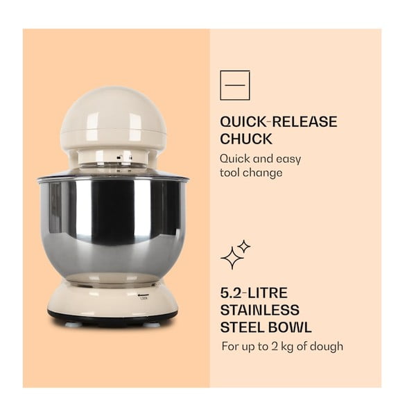 Robot de bucătărie Klarstein Bella, bej-image-2