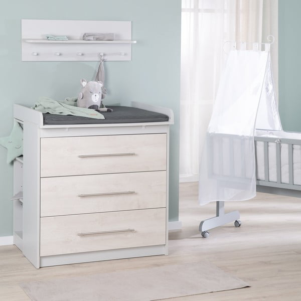 Salteluță pentru schimbat scutece 75x85 cm Graphite gesteppt – Roba-image-4