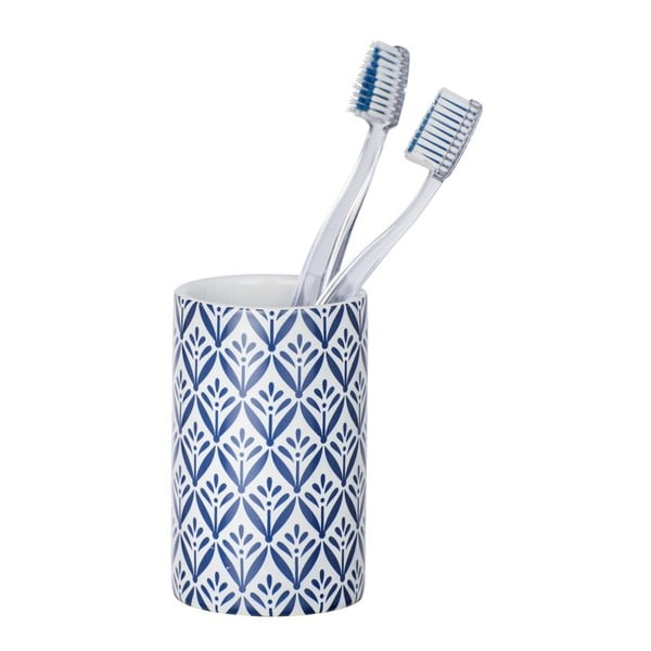 Suport din ceramică pentru periuțe Wenko Lorca, albastru-image-1