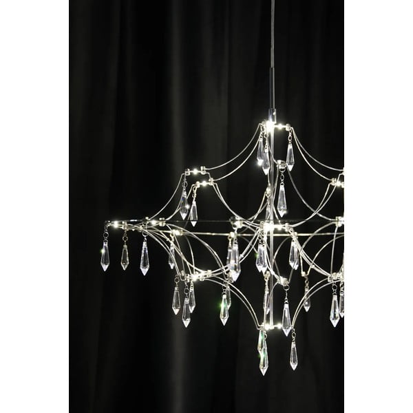 Lustră argintie LED ø 60 cm Efesos – Markslöjd-image-3