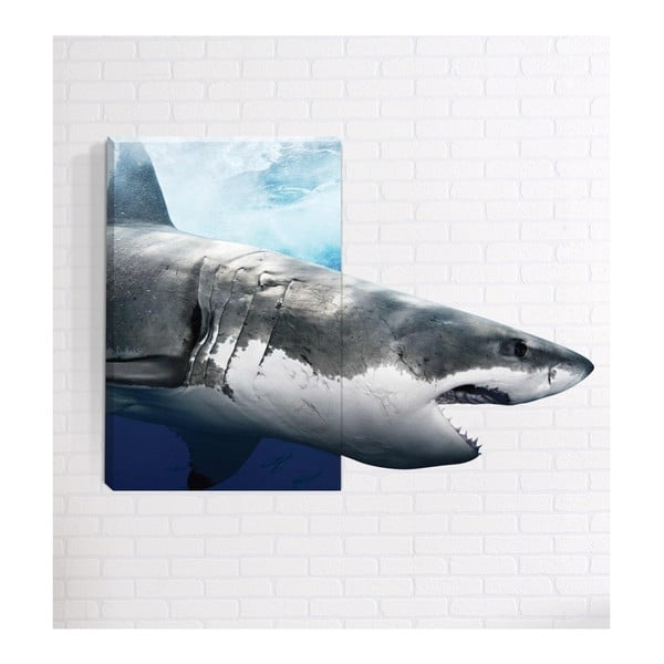 Tablou de perete 3D Mosticx Shark, 40 x 60 cm