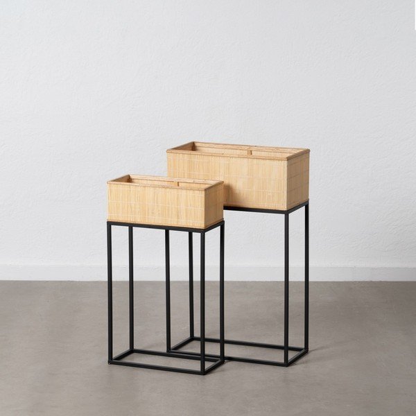 Suporturi pentru flori 2 buc. din ratan (înălțime 80 cm) – Ixia-image-2