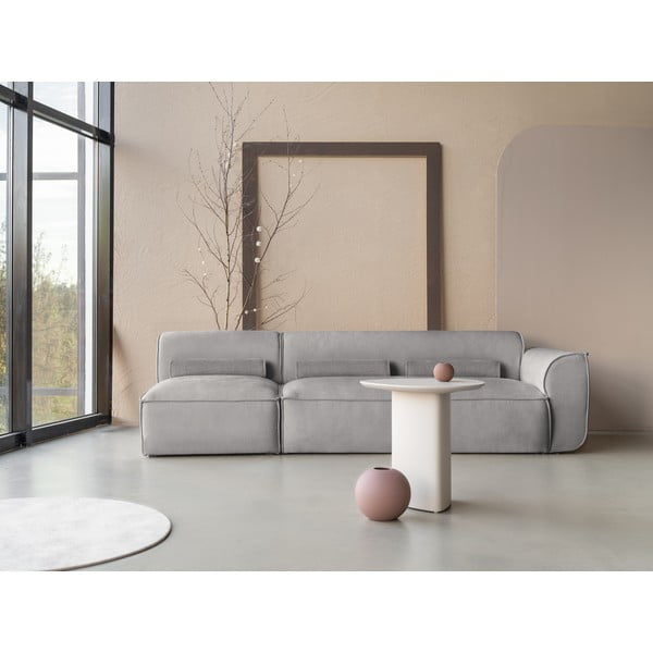 Șezlong modular gri deschis (cu colț pe partea dreaptă) Flex Felix – Miuform-image-1